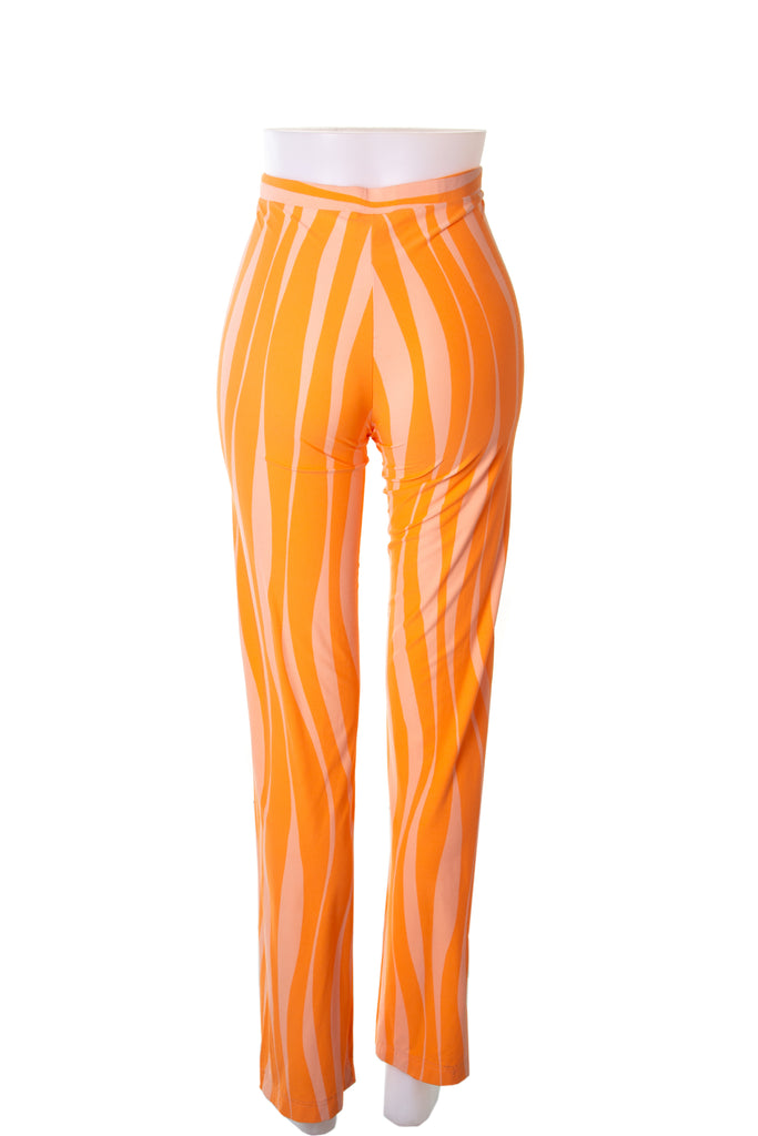 Versace Orange Medusa Pants - irvrsbl