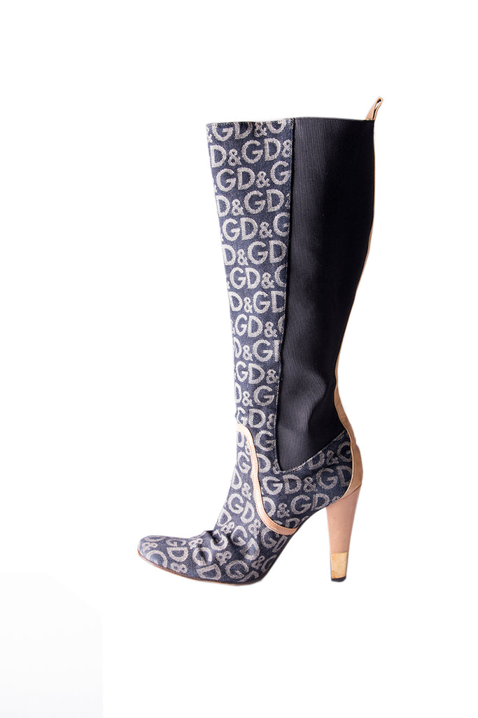 Dolce and Gabbana Monogram Boots - irvrsbl
