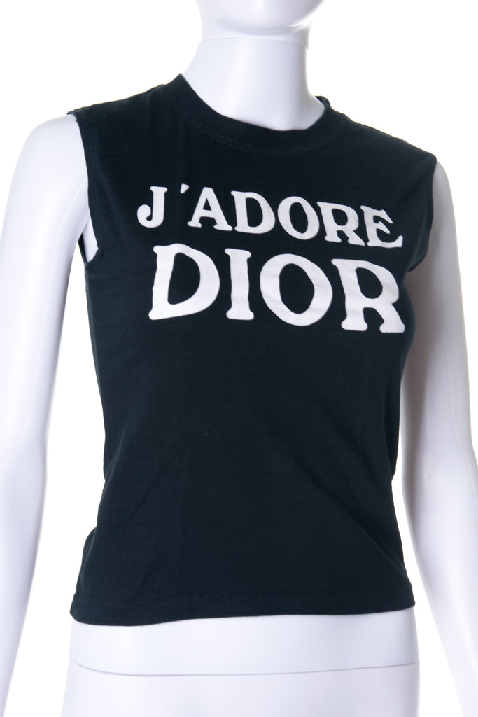Christian DiorJ'Adore Dior Tank Top in Black- irvrsbl