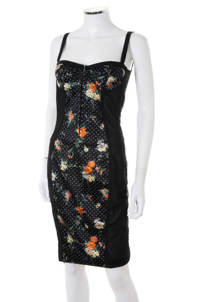 Dolce and GabbanaFloral Bustier Dress- irvrsbl