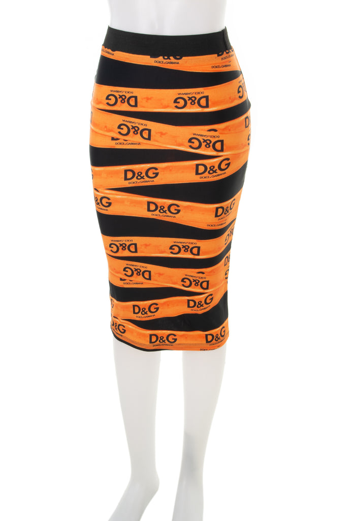 Dolce and Gabbana Caution Tape Skirt - irvrsbl