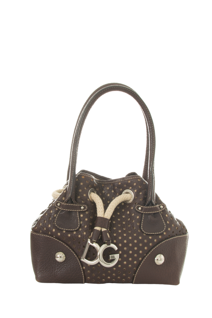 Dolce and GabbanaPerforated Leather Bag- irvrsbl