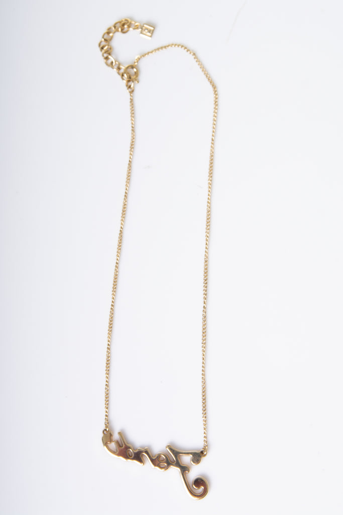 Fendi Crystal Script Necklace - irvrsbl