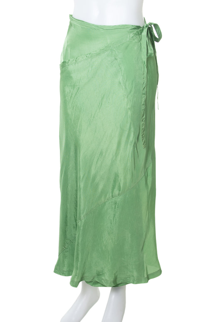 Comme Des Garcons Green Wrap Skirt - irvrsbl