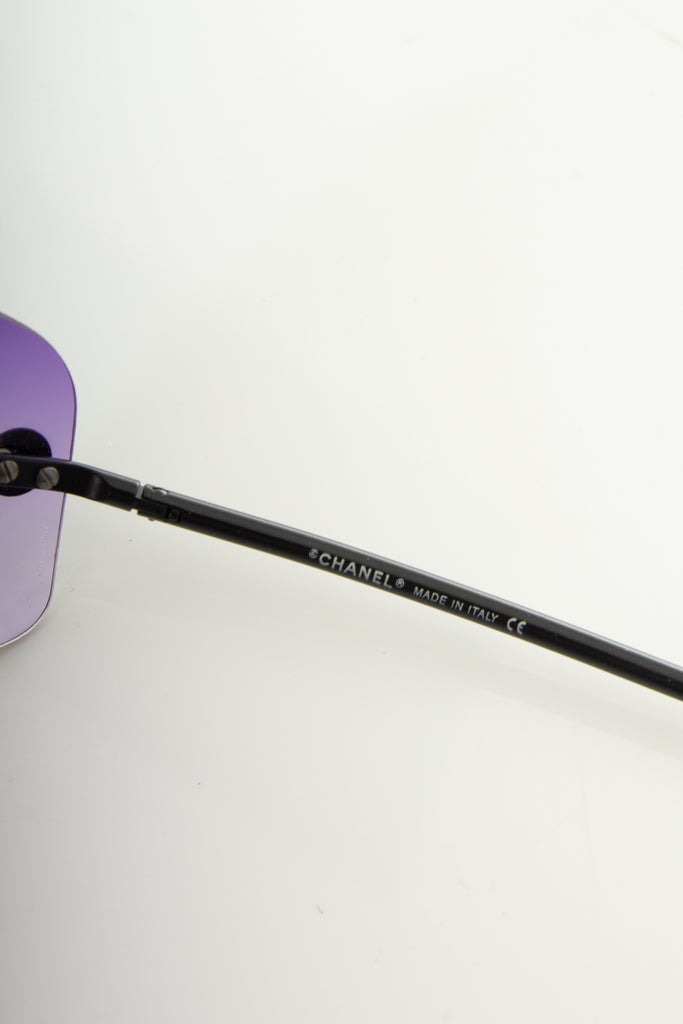 ChanelShield Sunglasses in Purple- irvrsbl