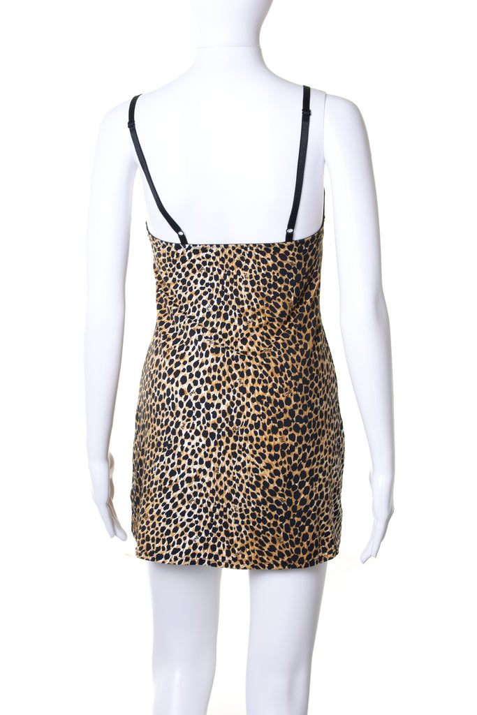 Dolce and Gabbana Leopard Print Slip Dress - irvrsbl