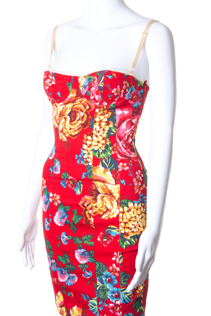 Dolce and Gabbana Floral Corset Dress - irvrsbl