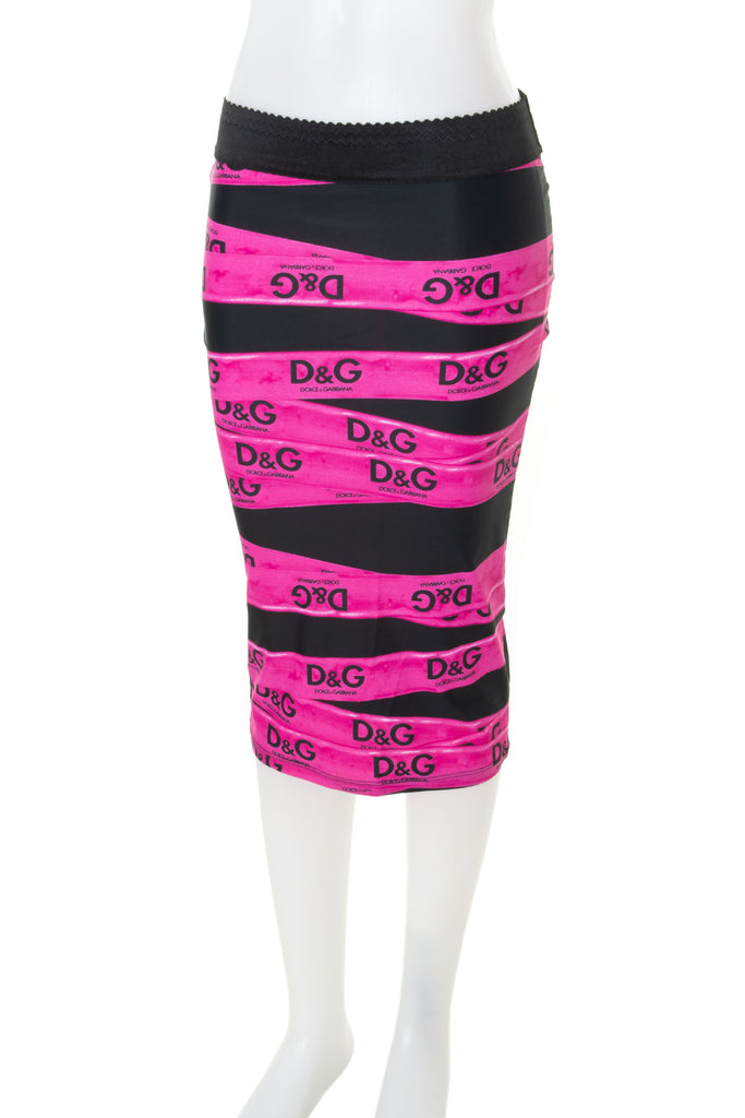Dolce and Gabbana Caution Tape Skirt - irvrsbl