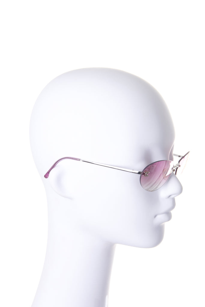 ChanelOmbre Pink Rimless Sunglasses- irvrsbl