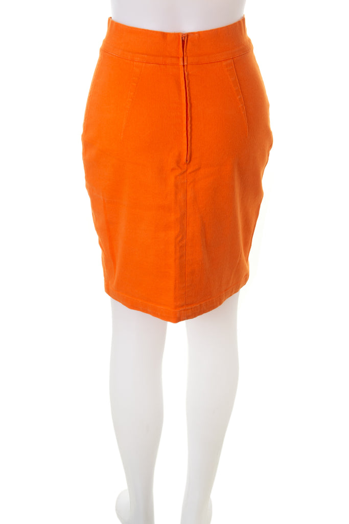 Versace Orange Skirt - irvrsbl