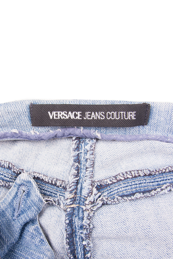 Versace Low Rise Laceup Jeans - irvrsbl