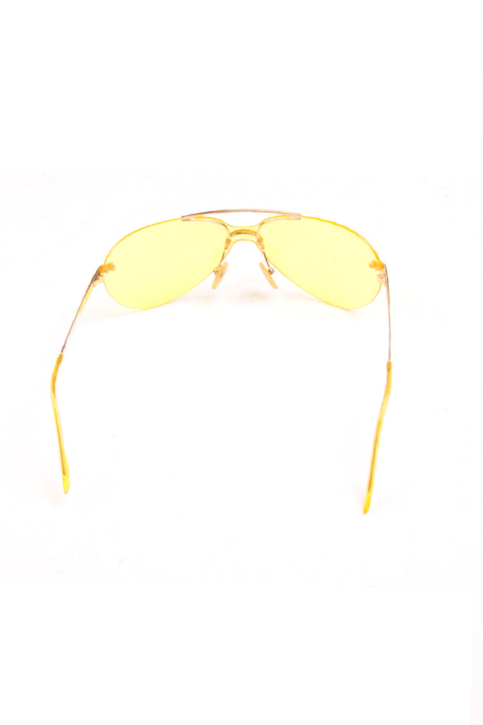 Christian Dior Neon Yellow Aviators - irvrsbl