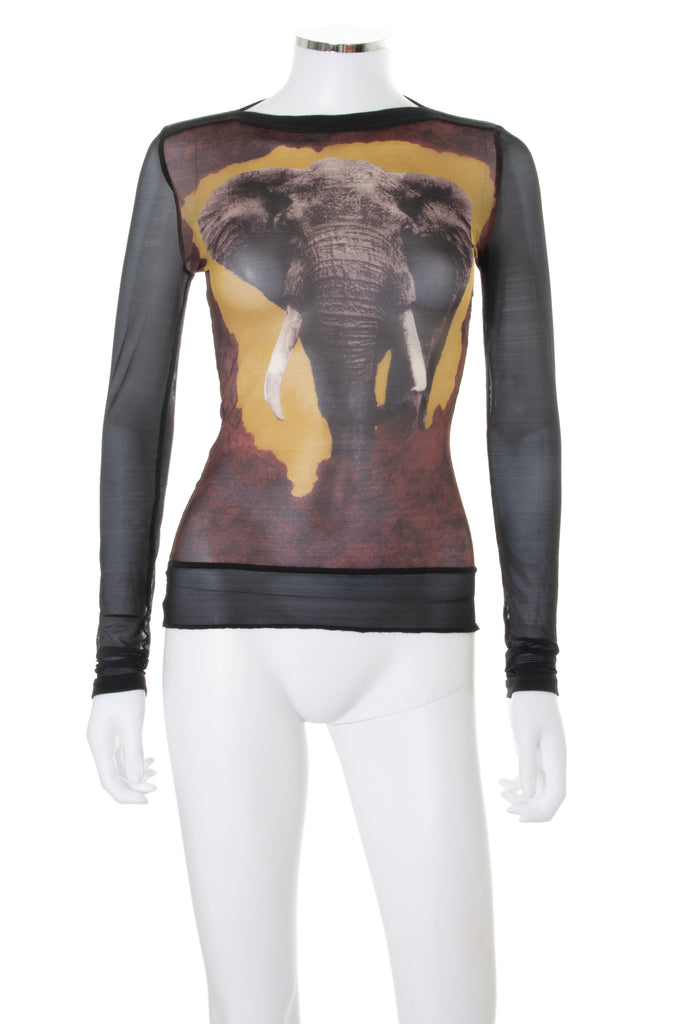 Jean Paul Gaultier Elephant Mesh Top - irvrsbl