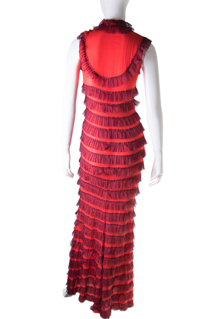 Moschino Sheer Ruffle Dress - irvrsbl