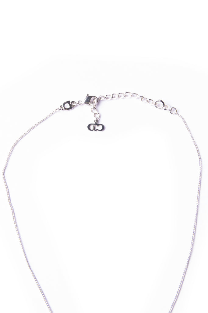 Christian Dior Rhinetone Dog Tag Necklace - irvrsbl