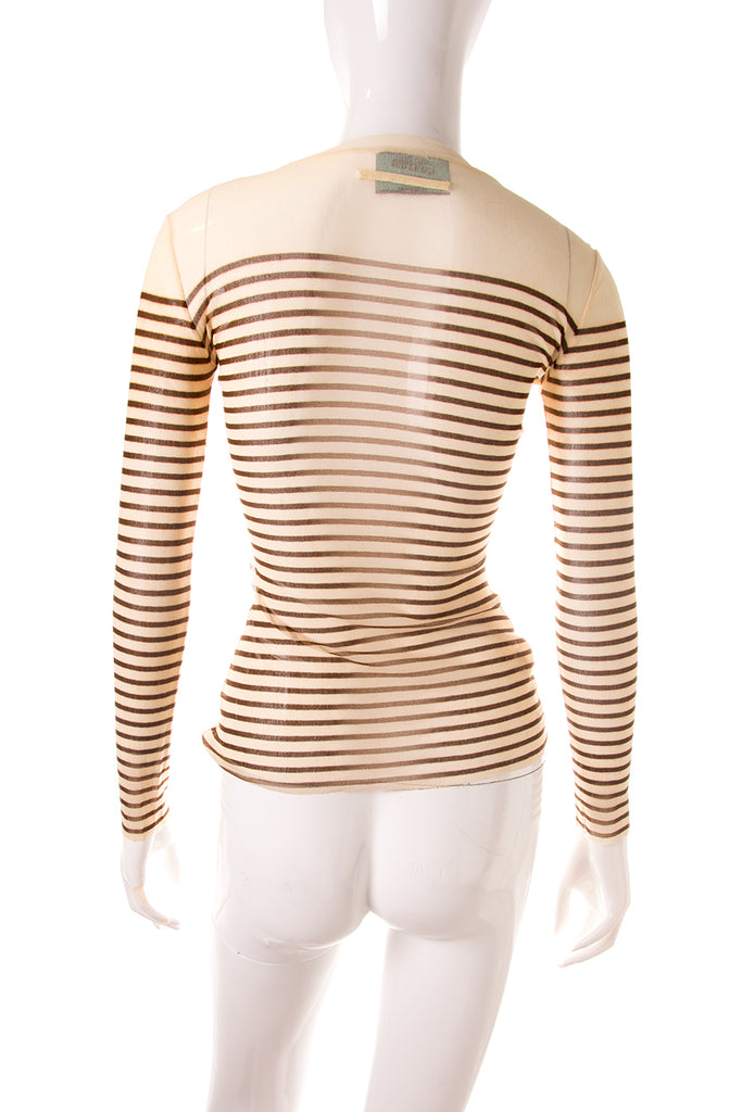 Jean Paul Gaultier Sheer Striped Top - irvrsbl