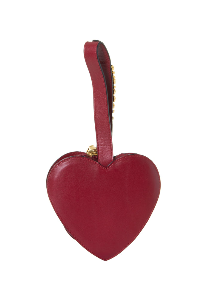 MoschinoRed Heart Wristlet- irvrsbl