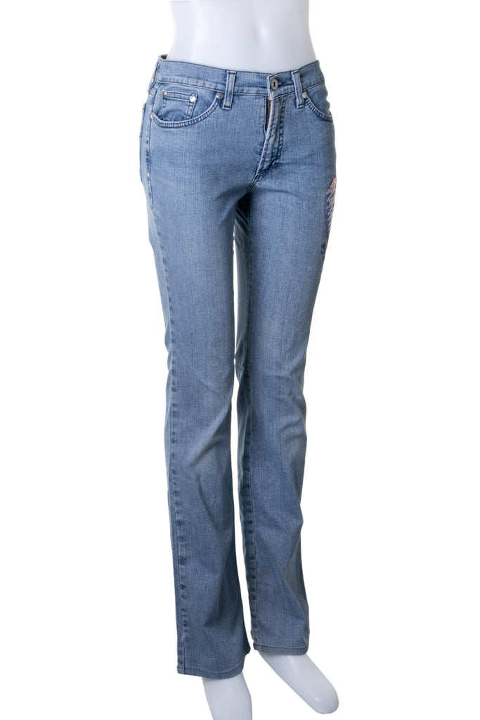 Versace Heart Low Rise Jeans - irvrsbl