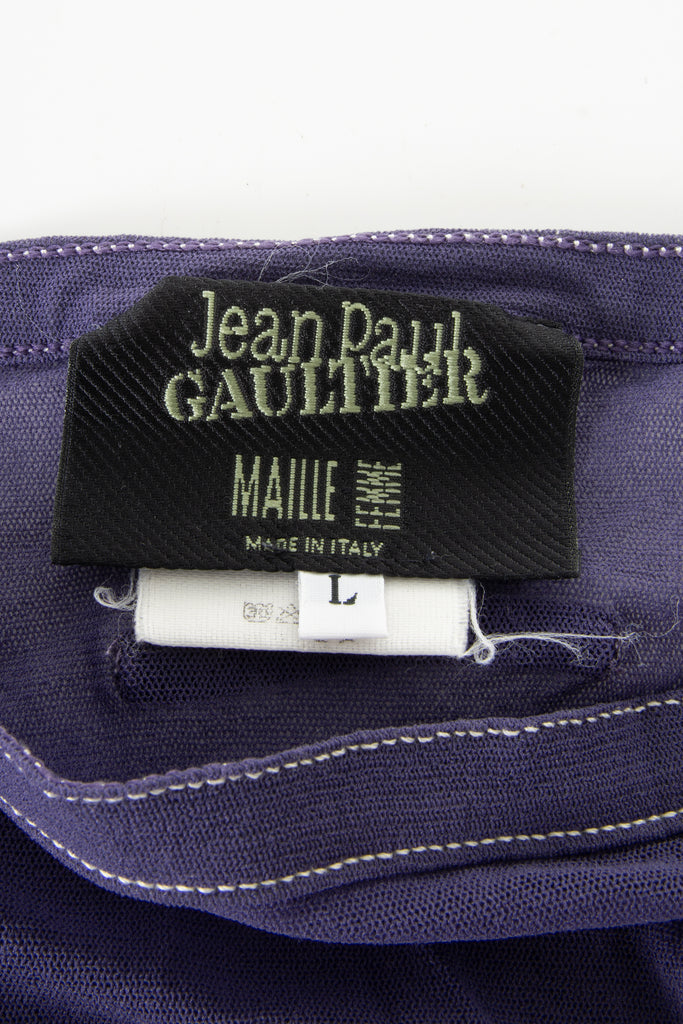 Jean Paul Gaultier Purple Mesh Tank - irvrsbl