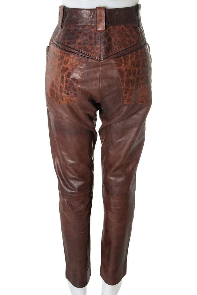Roberto Cavalli Leather Pants - irvrsbl