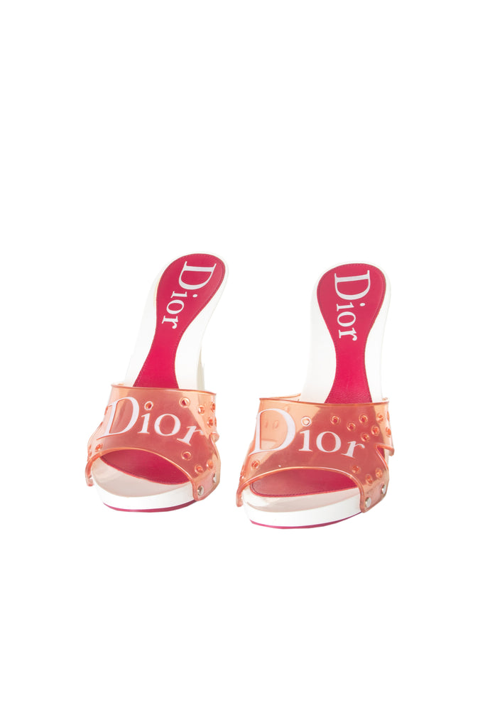 Christian Dior Pink Jelly Heels - irvrsbl