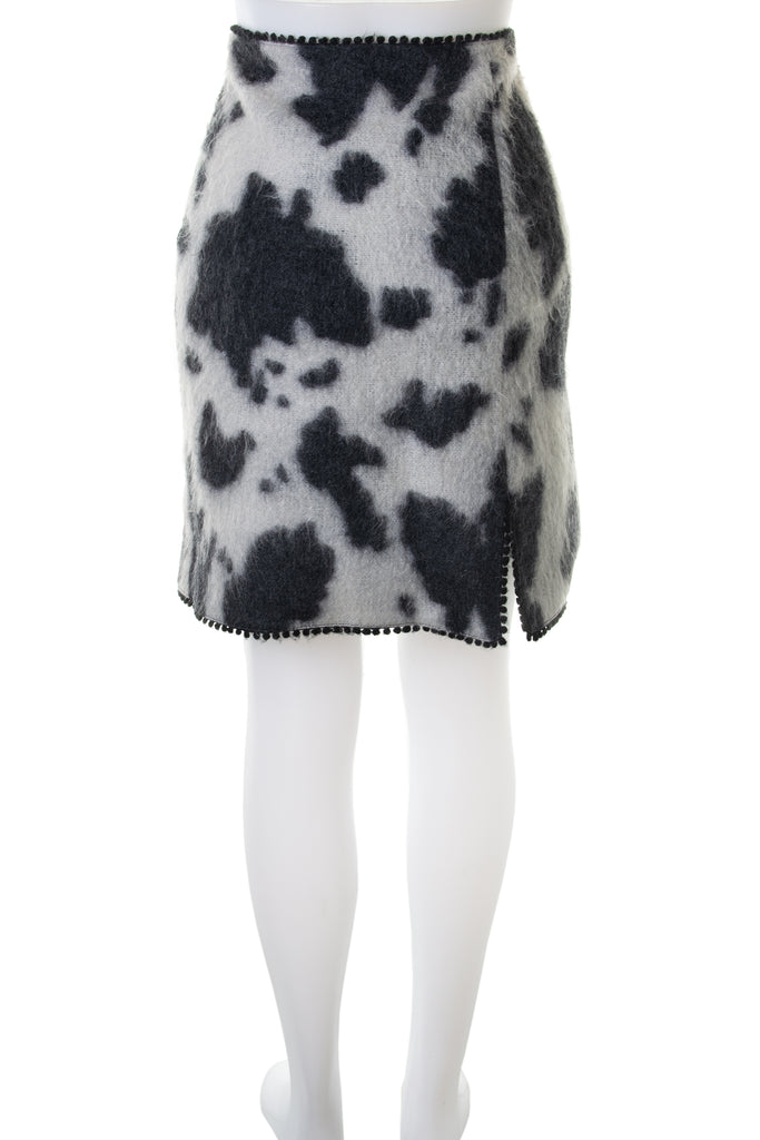Moschino Cow Print Skirt - irvrsbl
