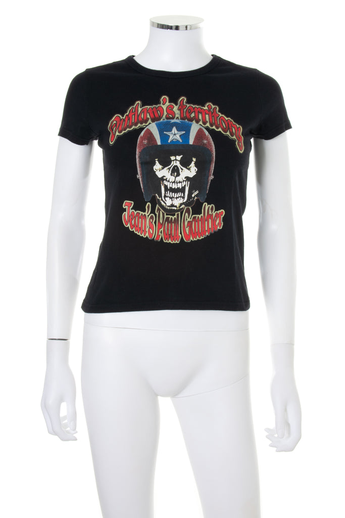 Jean Paul GaultierSkull Print T-shirt- irvrsbl