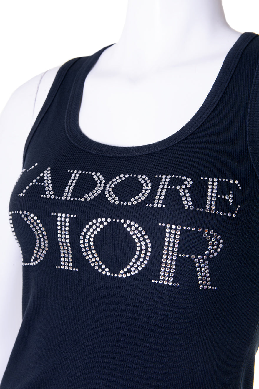 Dior rhinestone tank Clearance