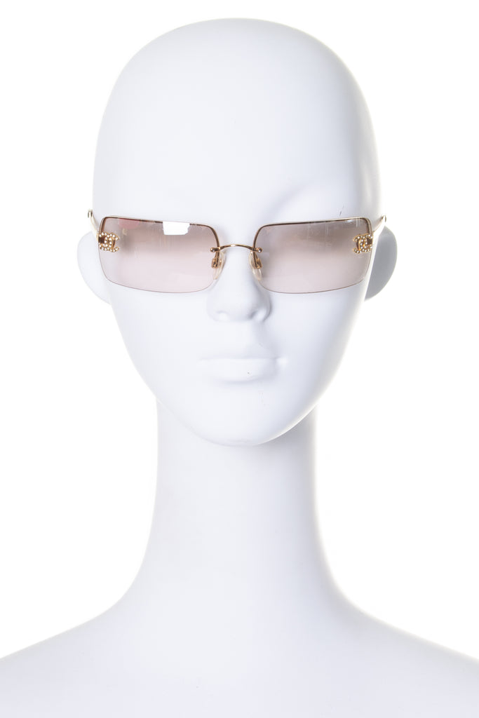 ChanelSwarovski Crystal Sunglasses- irvrsbl