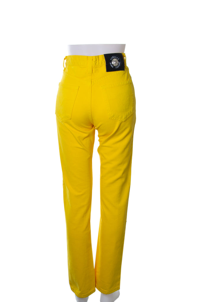 Versace Yellow High Waisted Jeans - irvrsbl