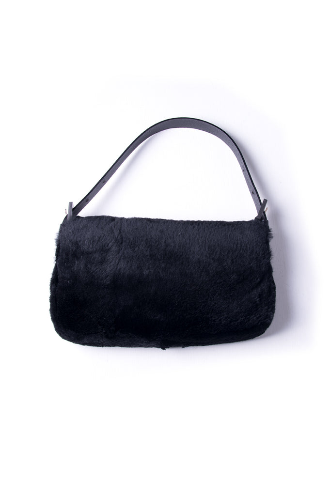 Fendi Rabbit Fur Baguette Handbag - irvrsbl