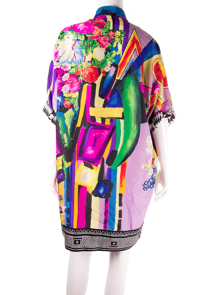 Versace Printed Silk Shirt Dress - irvrsbl