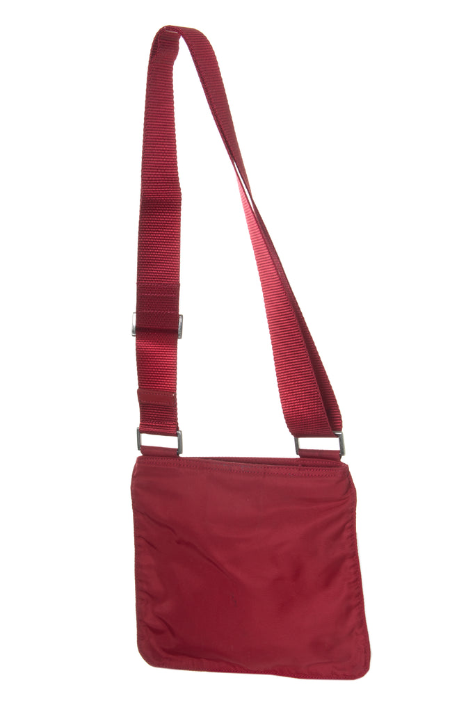 PradaNylon Messenger Bag in Red- irvrsbl