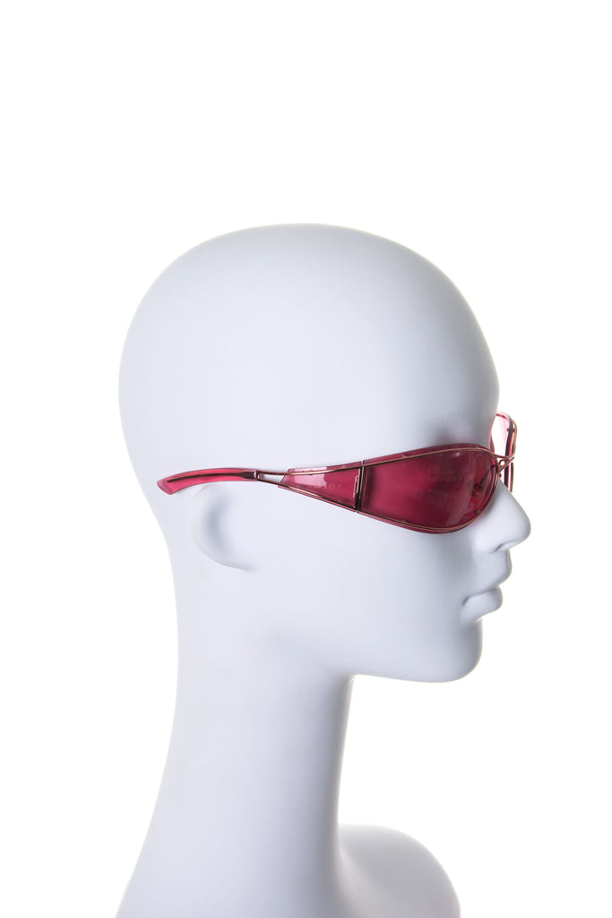 Christian Dior Pink Wraparound Sunglasses - irvrsbl