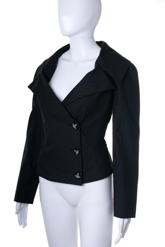 Vivienne WestwoodPinstripe Blazer Jacket- irvrsbl