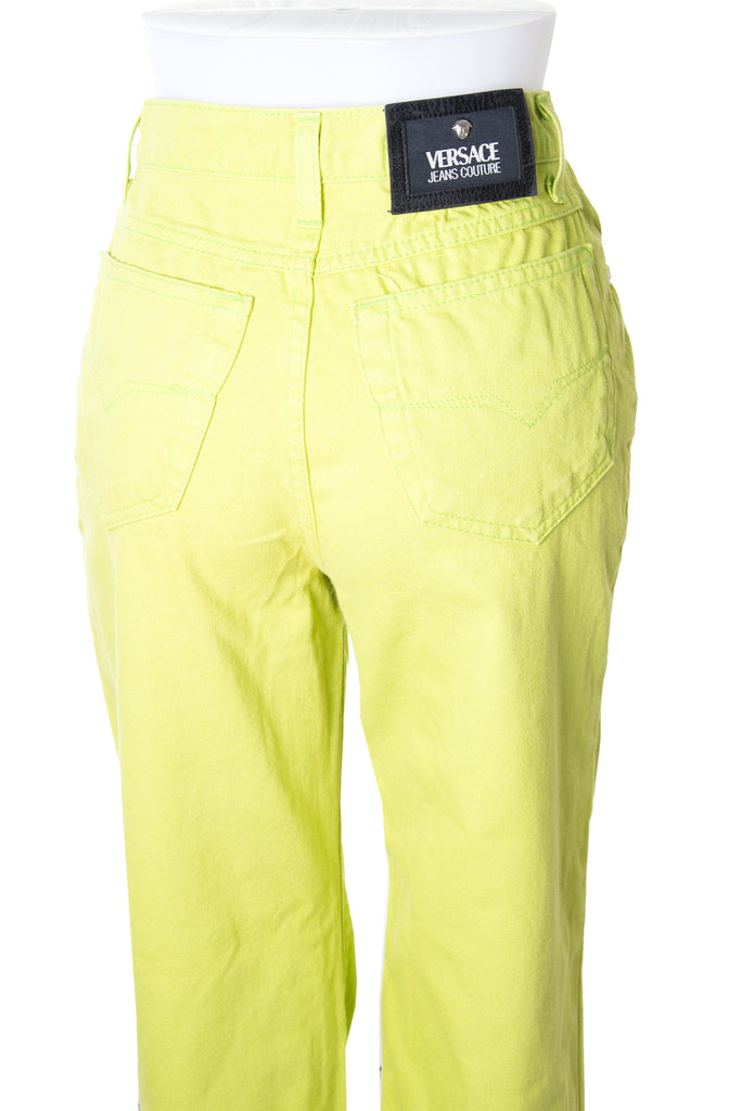 Versace Neon Green Jeans - irvrsbl
