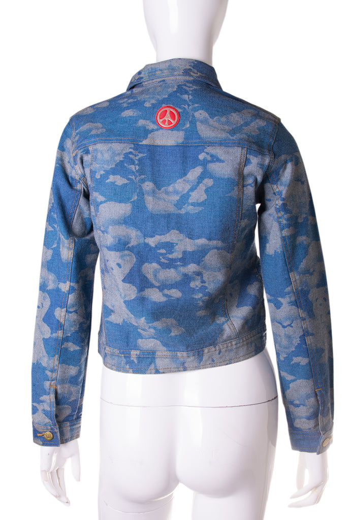 Moschino Cloud Print Denim Jacket - irvrsbl