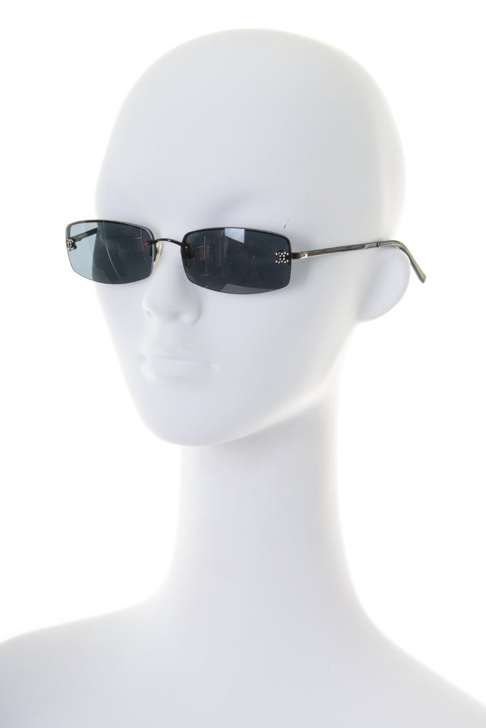Chanel Rimless Crystal Sunglasses - irvrsbl