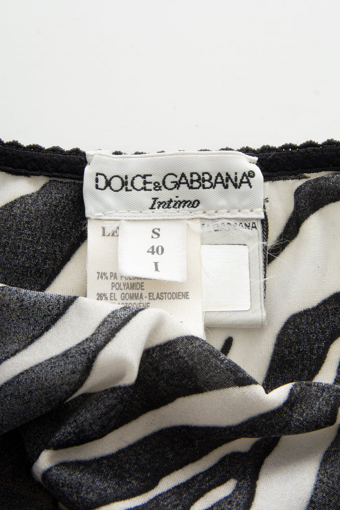 Dolce and Gabbana Zebra Print Top - irvrsbl