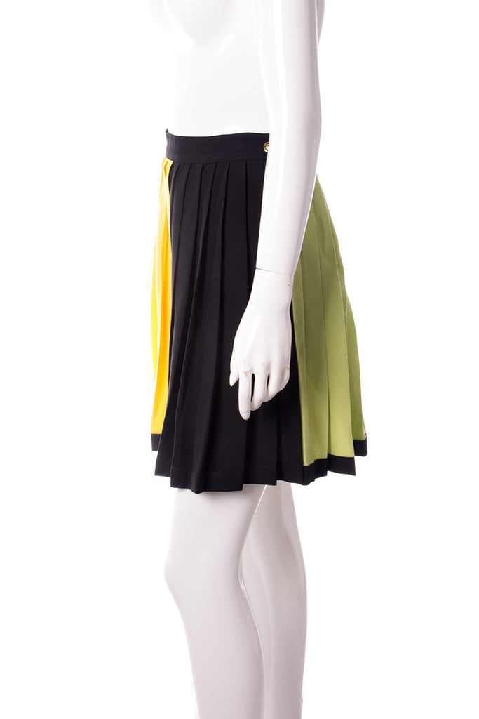 Versace Colorblock Pleated Skirt - irvrsbl