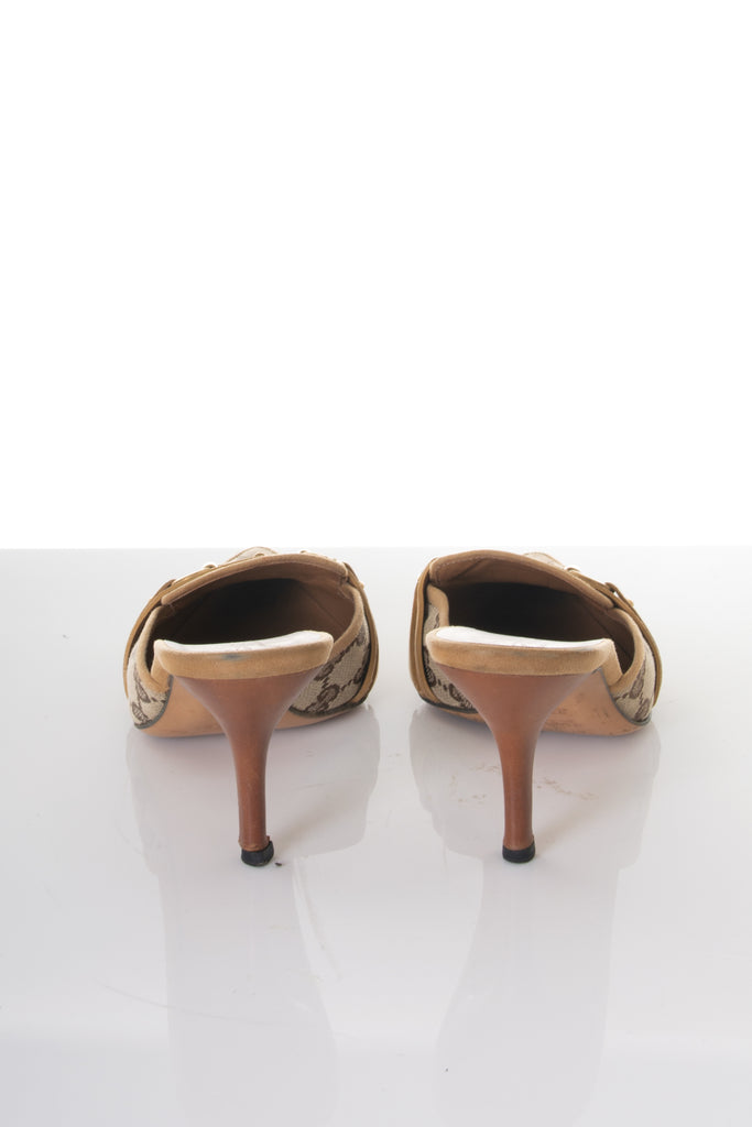 Gucci Horsebit Monogram Heels 37 - irvrsbl