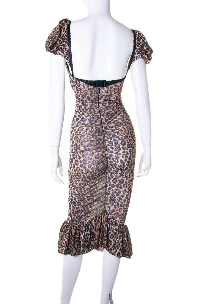 Dolce and Gabbana Leopard Ruffle Dress - irvrsbl