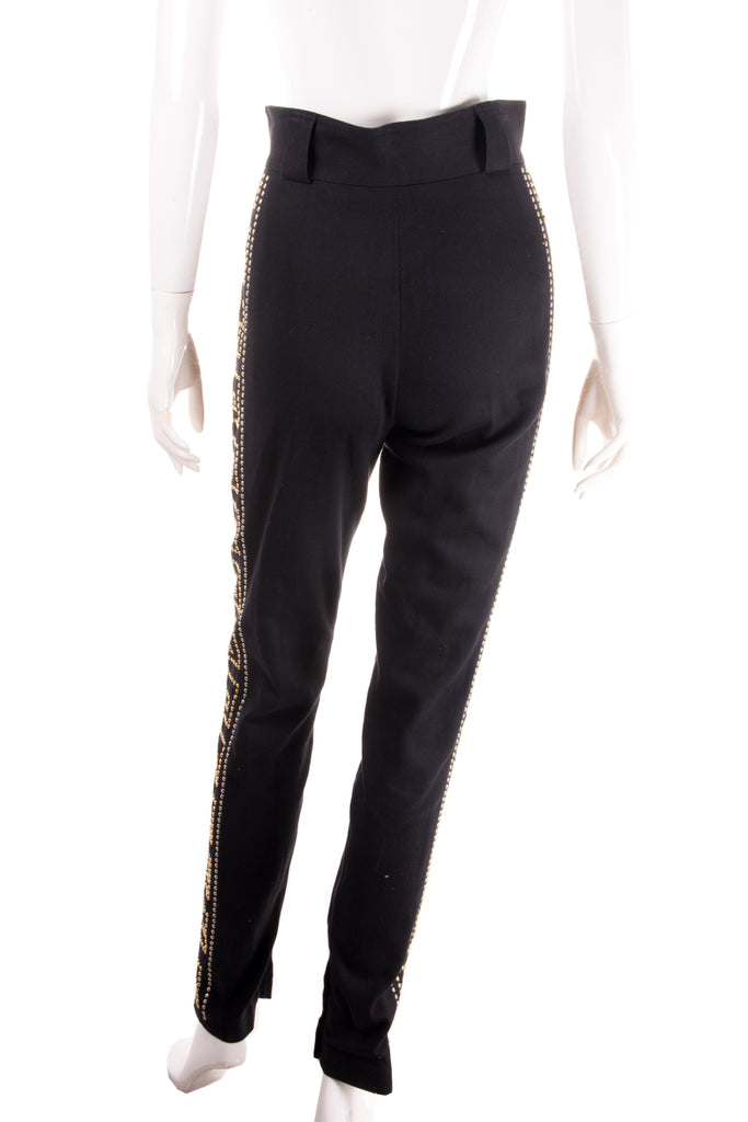 Versace Studded Greek Key Pants - irvrsbl