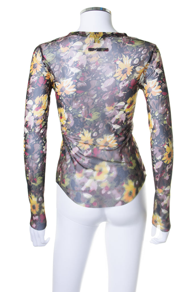 Jean Paul Gaultier Floral Mesh Top - irvrsbl