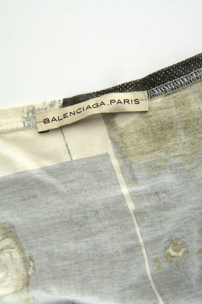 BalenciagaPrinted Long Sleeve Top- irvrsbl