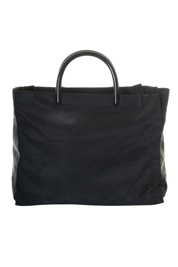 PradaTessuto Bag with Acrylic Handle- irvrsbl