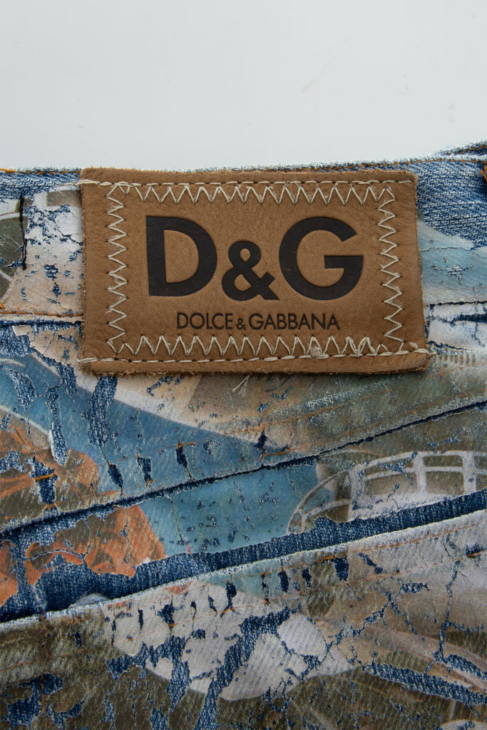 Dolce and GabbanaPrinted Jeans- irvrsbl