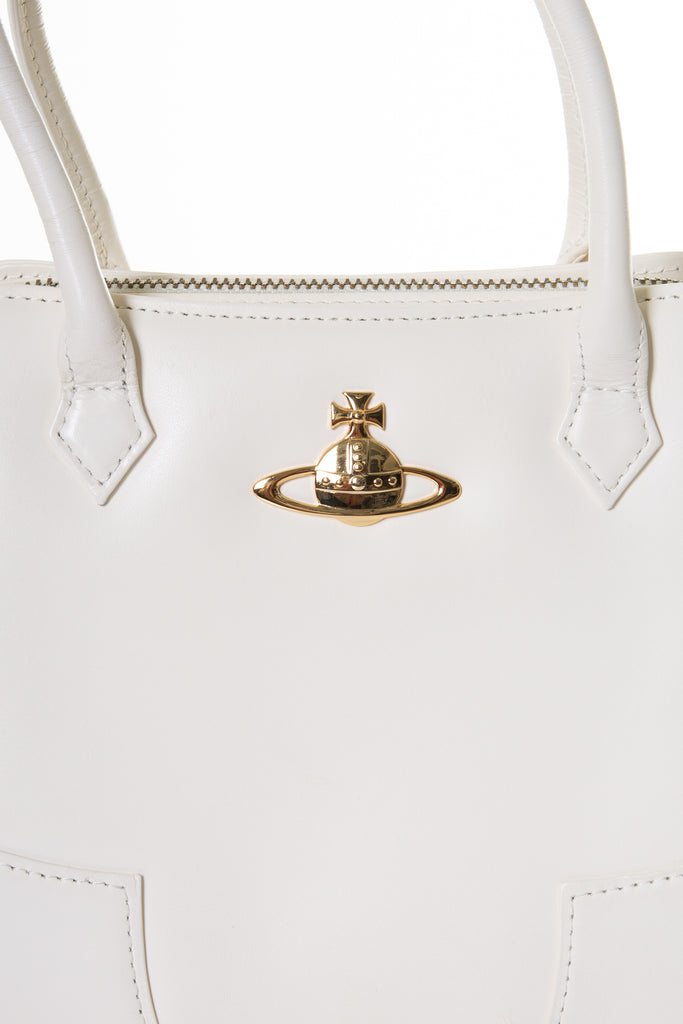 Vivienne Westwood Orb Bag in White - irvrsbl