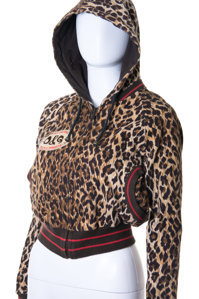 Dolce and Gabbana Leopard Tracksuit Jacket - irvrsbl