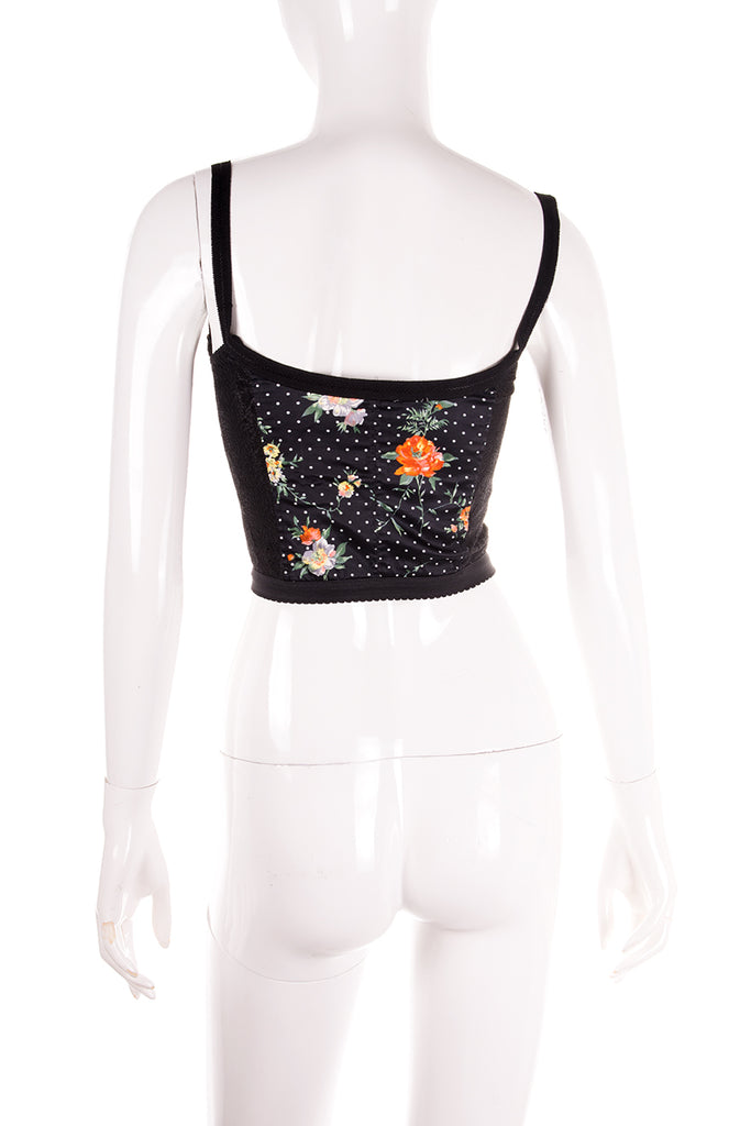 Dolce and Gabbana Floral Cropped Bustier - irvrsbl